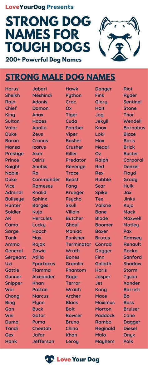 powerful dog names|strong character dog names.